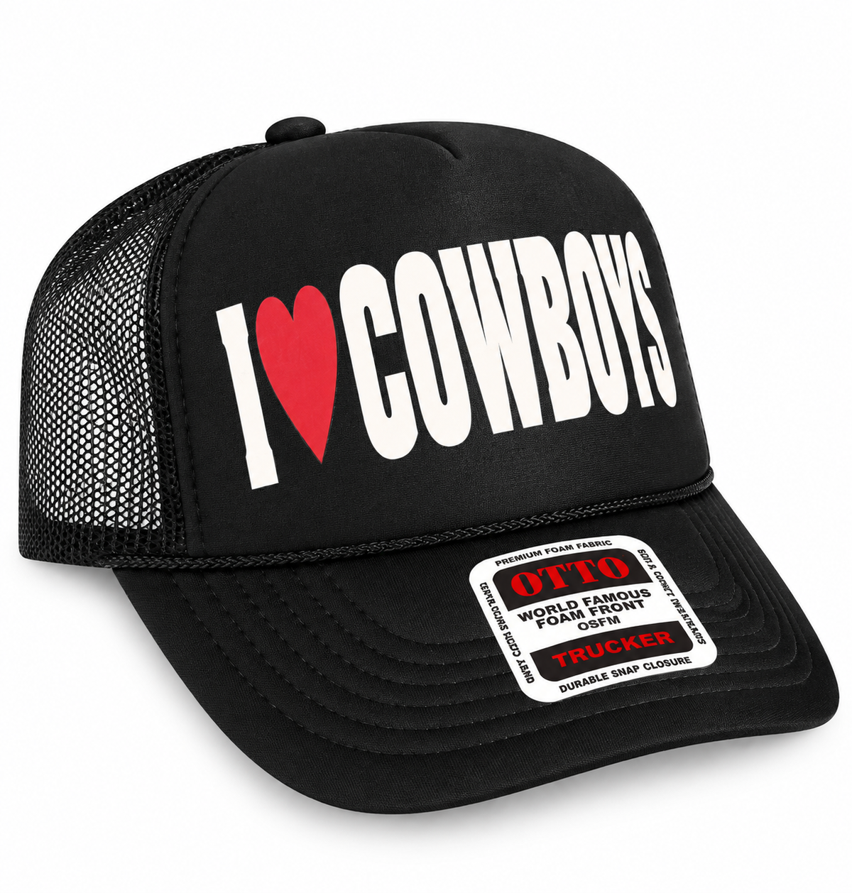 I Love Cowboys Trucker Hat