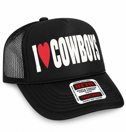 I Love Cowboys Trucker Hat
